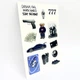 Об'ємні 3D наклейки BLACK 777 Набір 13 шт Stiker Pack наліпки стікери на телефон ноутбук смартфон планшет iPhone Samsung Xiaomi Pixel Huawei - зображення 4