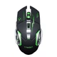 Мышка безпроводная компьюторная, безшумная, оптическая c RGB-подсветкой 2.4G+Bluetooth DPI 800/1000/1200 черная 5194094 - изображение 4