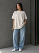 Футболка женская A-N 2358 рисунок на спине животные one size серая - изображение 4