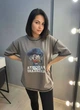 Футболка женская Lady Yep 0125 оверсайз с принтом one size шоколад - изображение 3