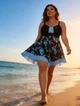 Купальник-сукня з квітковою спідницею та трусиками, Plus Size (TU30-4) Розмір 4XL - зображення 3