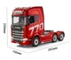 Радіокерована фура HUINA 1501 + 1502 (ліцензійна Scania 770S V8, 1:18) зі світло-звуковими ефектами | Червоний комплект - изображение 8