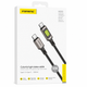 Кабель Foneng XS13 USB Type-C to Type-C 60W 1.2 м Black з RGB-підсвіткою для швидкої зарядки та передачі даних - изображение 3