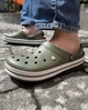 Чоловічі крокси Crocs Crocband Clog Army Green (46-47, хакі) - зображення 4