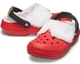 Дитячі крокси для дівчинки Crocs Classic Lined Santa Clog Varsity Red (27/28, червоний) - зображення 1