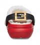 Дитячі крокси для дівчинки Crocs Classic Lined Santa Clog Varsity Red (27/28, червоний) - зображення 5