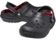 Дитячі крокси для хлопчика Crocs Classic Lined Buffalo Check Clog Black (27/28, чорний) - изображение 1