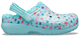 Дитячі крокси для дівчинки Crocs Classic Lined Printed Ice Blue (27/28, блакитні) - изображение 3