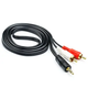 Кабель аудіо Jack 3.5 mm - 2 RCA (1м) - зображення 1