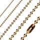 Цепочка из ювелирной стали армейская шарики 4 мм ширина 53 см длинна Rose Gold - изображение 1