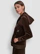 Толстовка на молнии с капюшоном женская Donna Karan NY (DKNY) 144284942 M Коричневая (1161035671) - изображение 4