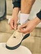 Чоловічі кеди шкіряні низькі Nike Air Force 1 07 Lv8 HQ1966-200 42.5 (9US) 27 см Lt Khaki/Lt Khaki-Black (197862760323) - зображення 13