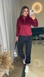 Жіночий велюровий костюм (кофта+штани) Uaclothes 46-48 Бордовий (like39042-194781350) - изображение 1