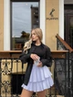 Жіноча легка спіниця міні з воланами Uaclothes 42-44 Молочний (like39044-194801349) - изображение 1
