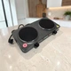 Электрическая настольная плита Domotec 2 конфорки 2000 Вт дисковая Серая (ZZ85-SM) - изображение 4