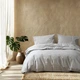 Постельное белье Lotus Home - Premium Percale Stripe серый семейный (svt-2000022355766) - изображение 2