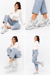 Кроссовки женские Skechers Stamina V3 LD99 серо-белые 37 (24 см) (6942104142047) - изображение 9