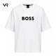 Чоловіча футболка BOSS М Oversize біла з великим логотипом Premium Casual - зображення 1