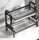Двухъярусная сушка для посуды Bowl Rack на мойку для тарелок без корзини металл 1001 - изображение 1