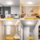Комплект LED світильників OOWOLF 24W, 23 см, 2 штуки, три колірні температури, LED світильників, металева стельова лампа, комплект плафонів 2 шт - зображення 4