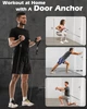 Набір еспандерів Zacro Resistance Bands Set 6 шт 270 lbs для фітнесу та тренувань - зображення 7