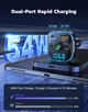 FM-трансмиттер Bluetooth 5.3 в авто (2026), Зарядка PD 36W + QC 3.0, 2 микрофона - изображение 7