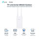 4G маршрутизатор TP-Link Archer MR402-Outdoor Wi-Fi 4 N300 2.4 GHz 1xFE PoE Nano SIM 2 антенны IP65 White - изображение 1
