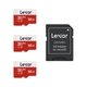 Набір карт пам'яті Lexar E-Series 3 шт 32GB microSDHC UHS-I A1 V10 до 100 МБ/с з SD адаптером - зображення 1