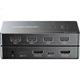 KVM-перемикач Shengwei DHK3102G 2-портовий HDMI 4K @ 60 Гц Чорний - зображення 1