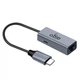 Адаптер Aigo R02P Type-C — RJ45 гигабитный с питанием PD 100 Вт, металлический корпус, для ноутбука, телефона и планшета - изображение 9
