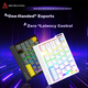 Проводная одноручная магнитная клавиатура AJAZZ AK029 с частотой опроса 8K, RGB-подсветкой, 29 клавишами, переключателями RT0.01 Valorant Ice Island, оригинальным белым и синим дизайном. - изображение 2