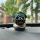 Декор на панель авто Качка Чорна Хром - изображение 3
