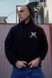 Мужской легкий худи с принтом Sunset Goons дівчина з мінометом гелікоптер, Черный Размер S (SGPETLH727) - изображение 5