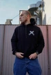 Мужской легкий худи с принтом Sunset Goons дівчина з мінометом гелікоптер, Черный Размер S (SGPETLH727) - изображение 6
