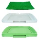 Великий туалет для собак Puppy Potty Pad MH-872 68×42 см з покриттям під траву, багаторазовий пластиковий лоток для цуценят, собак дрібних і середніх порід, домашній туалет - зображення 2