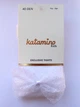 Детские капроновые колготки Katamino Babita ажурные с кружевным бантиком Белые 122-128 / 7-8 лет - изображение 1