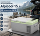 Автохолодильник компрессорный Alpicool 15 л 12V 24V 220V до минус 20 градусов с ЖК дисплеем USB выходом серый - изображение 1