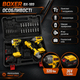 Набор аккумуляторных инструментов BOXER BX189 3в1 36 В 5 Ач с двумя аккумуляторами шуруповерт ударный гайковерт болгарка в кейсе - изображение 3
