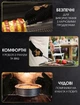 Термостійкі рукавички для гриля Reinalin до 800°C, BBQ, каміна та духовки, арамідні, gold, L/XL/XXL - зображення 5