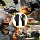 Термостійкі рукавички для гриля Reinalin до 800°C, BBQ, каміна та духовки, арамідні, gold, L/XL/XXL - зображення 9