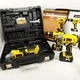 Набор аккумуляторных инструментов BOXER SR028 3в1 24 4 В с двумя аккумуляторами шуруповерт ударный гайковерт болгарка 125 мм в кейсе - изображение 7