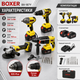 Набор аккумуляторных инструментов BOXER BX187Y 4в1 36 В с двумя аккумуляторами 5Ah шуруповерт гайковерт перфоратор SDS Plus и болгарка в кейсе - изображение 2