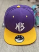 Кепка снепбек (Snapback) Нью-Йорк NY Фіолетовий з жовтим 56-61р (9105) - зображення 2