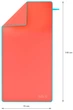 Ręcznik NILS CAMP NCR11 z mikrofibry 140 x 70 cm Koralowy (5907695555066) - obraz 5
