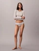 Женский укороченный лонгслив Calvin Klein со вшитыми чашечками 1159962391 (Бежевый M) - изображение 6