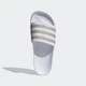 Легкие шлепанцы Adilette Aqua от Adidas с фирменными полосками 47.5 (12 US) 30 см Белый/Серый 1159855964 - изображение 4