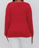 Женский свитер Tommy Hilfiger с блестящей нитью 1159847547 (Красный 0X) - изображение 3