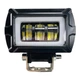LED фара прямоугольная 25W с 3D линзой и СТГ, 12-80V (белый свет + ДХО, 1 шт.) - изображение 1