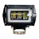 LED фара прямоугольная 25W с 3D линзой и СТГ, 12-80V (белый свет + ДХО, 1 шт.) - изображение 4