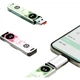 Флеш-накопитель HP 128 ГБ USB 3.2 Strawberry Meow, высокоскоростной металлический USB-накопитель, милый аксессуар для пары, для резервного копирования данных студентов и офиса, скорость до 230 МБ/с. - изображение 3